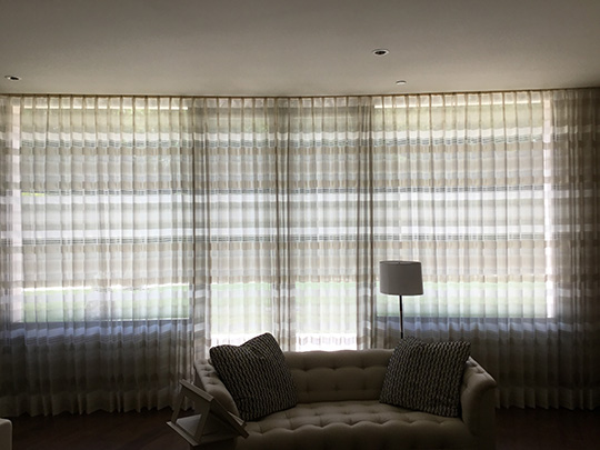 Custom drape installation