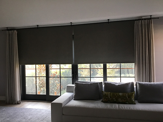 Custom drape installation