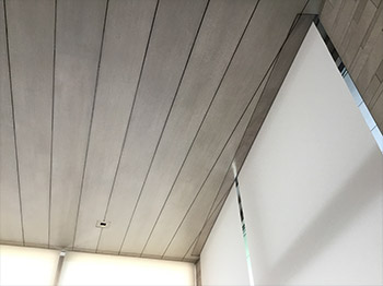 Custom roller shade installation