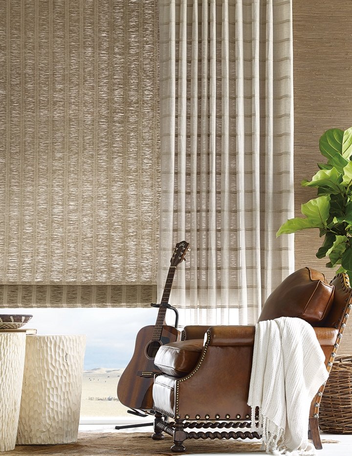Lutron Hartman and Forbes Roman Shades